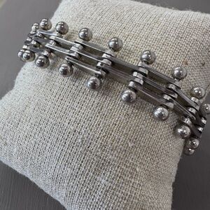 Vintage 925 Ball and Pin Linked bracelet